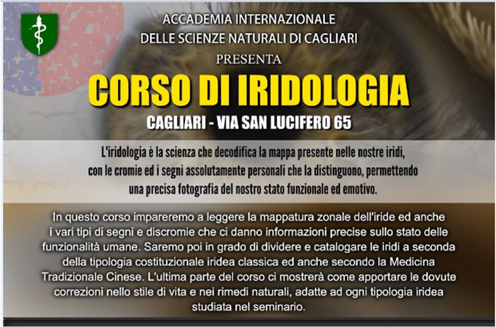 CORSO DI IRIDOLOGIA