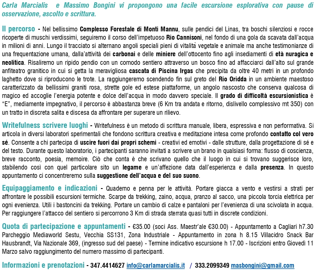 Locandina - Parole e Carezze dell'Acqua 2
