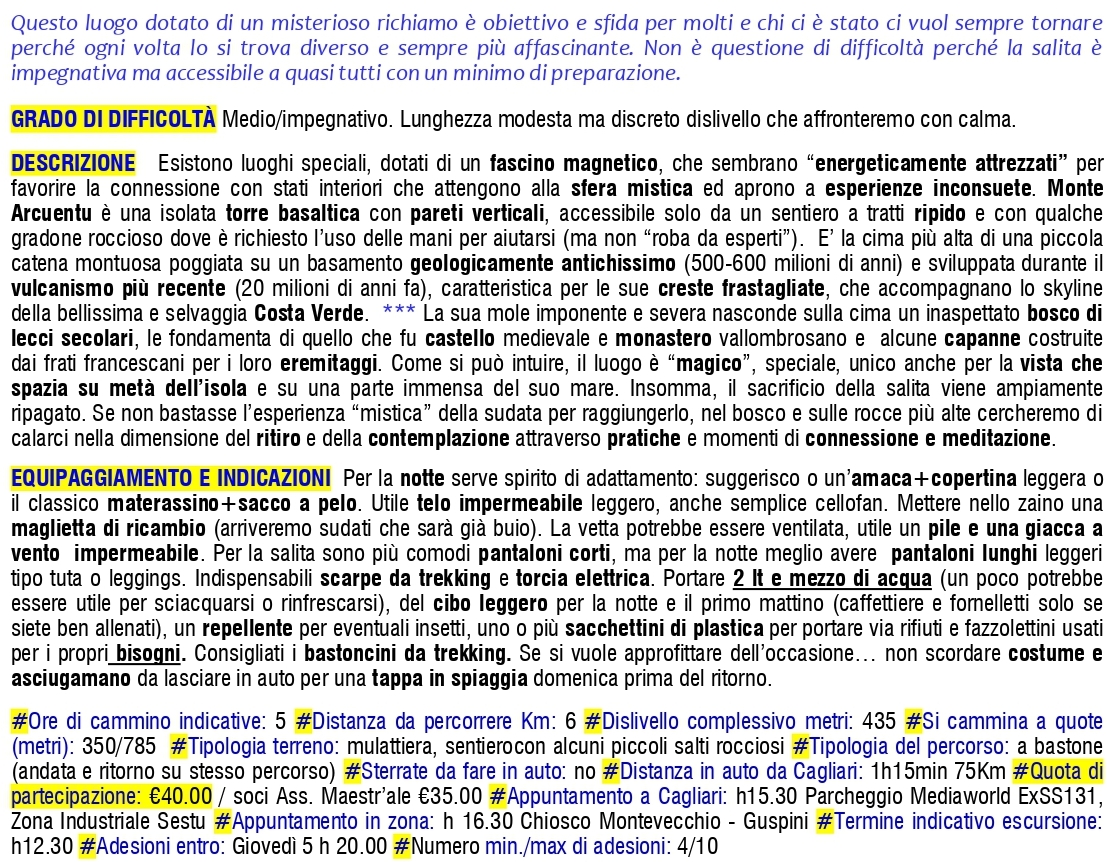 SCHEDA Arcuentu scheda SCHEDA Arcuentu scheda