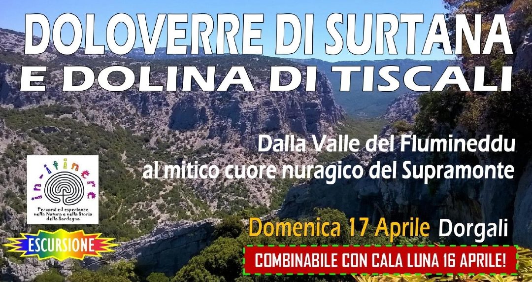 DOLOVERRE DI SURTANA E DOLINA DI TISCALI