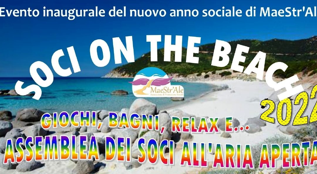 SOCI ON THE BEACH – Assemblea generale Ordinaria settembre 2022