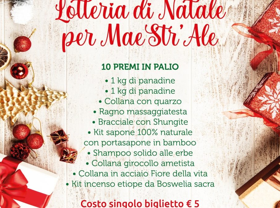 LOTTERIA DI NATALE PER MAESTR’ALE