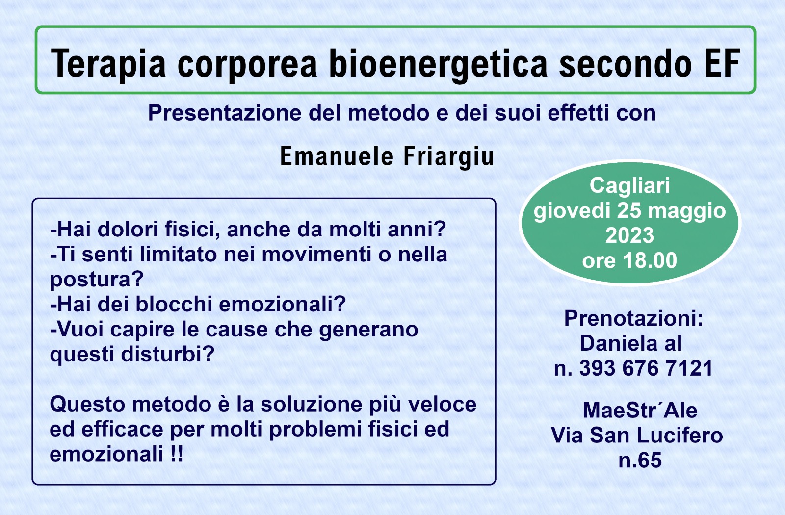 Locandina Emanuele Friargiu