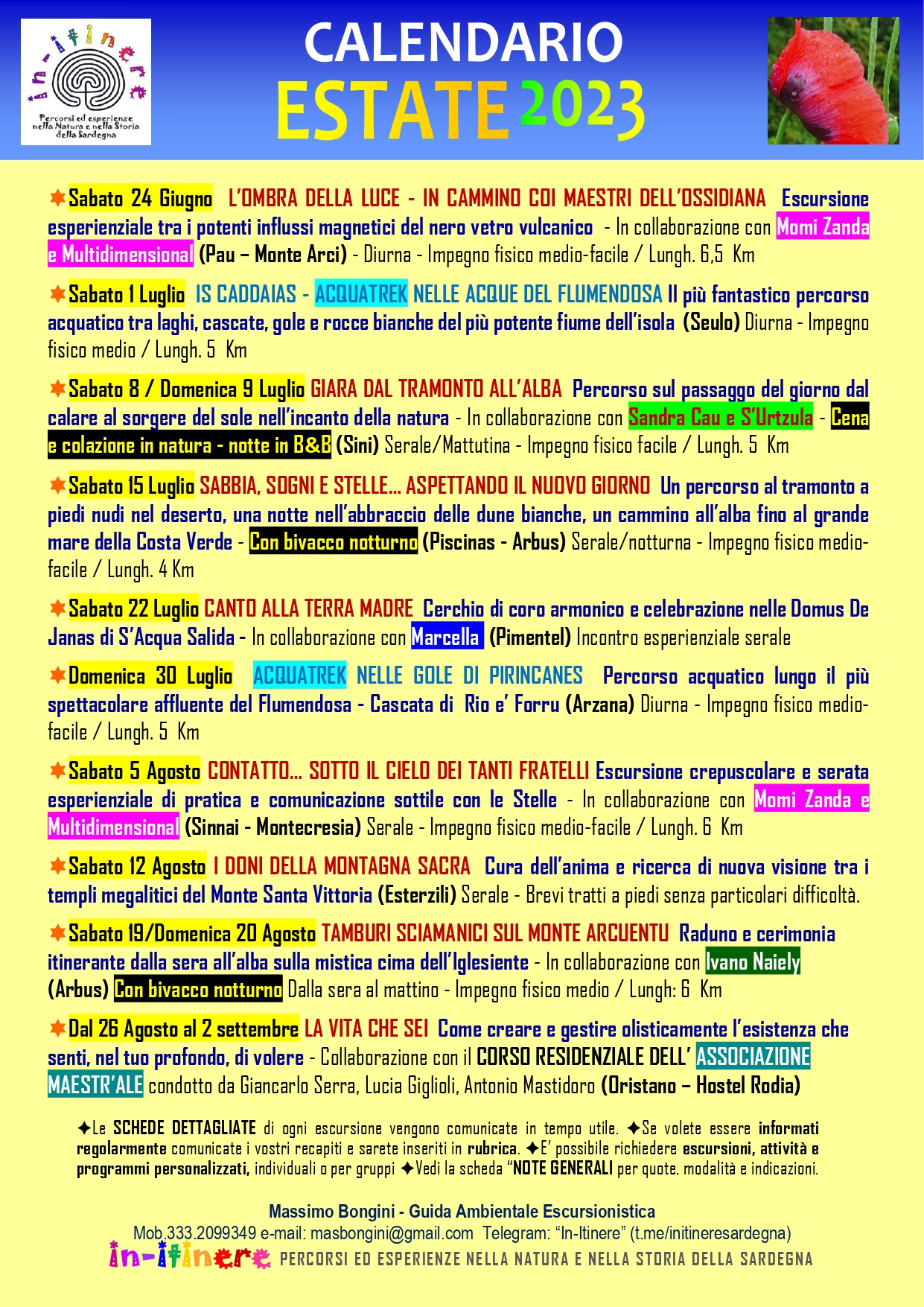 2023-B CALENDARIO ESTATE 2023 In-Itinere