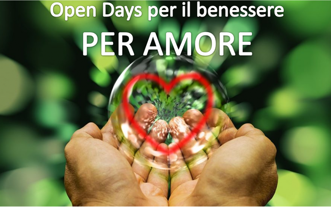 Operatori Open Days per il benessere – PER AMORE 3 agosto 2024