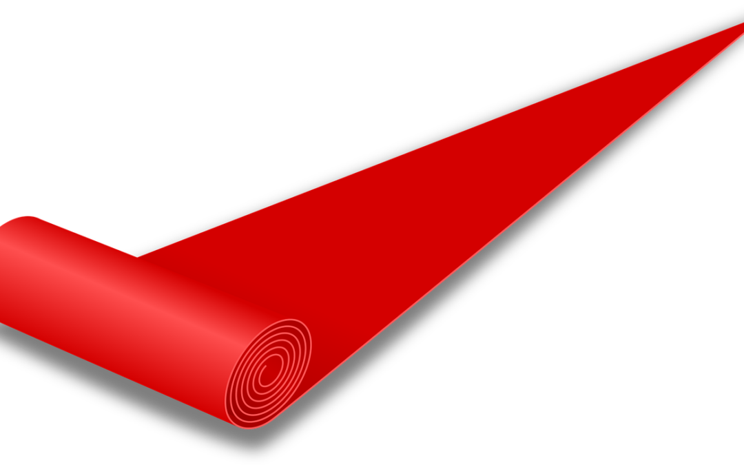 Un tappeto rosso  sotto i tuoi piedi