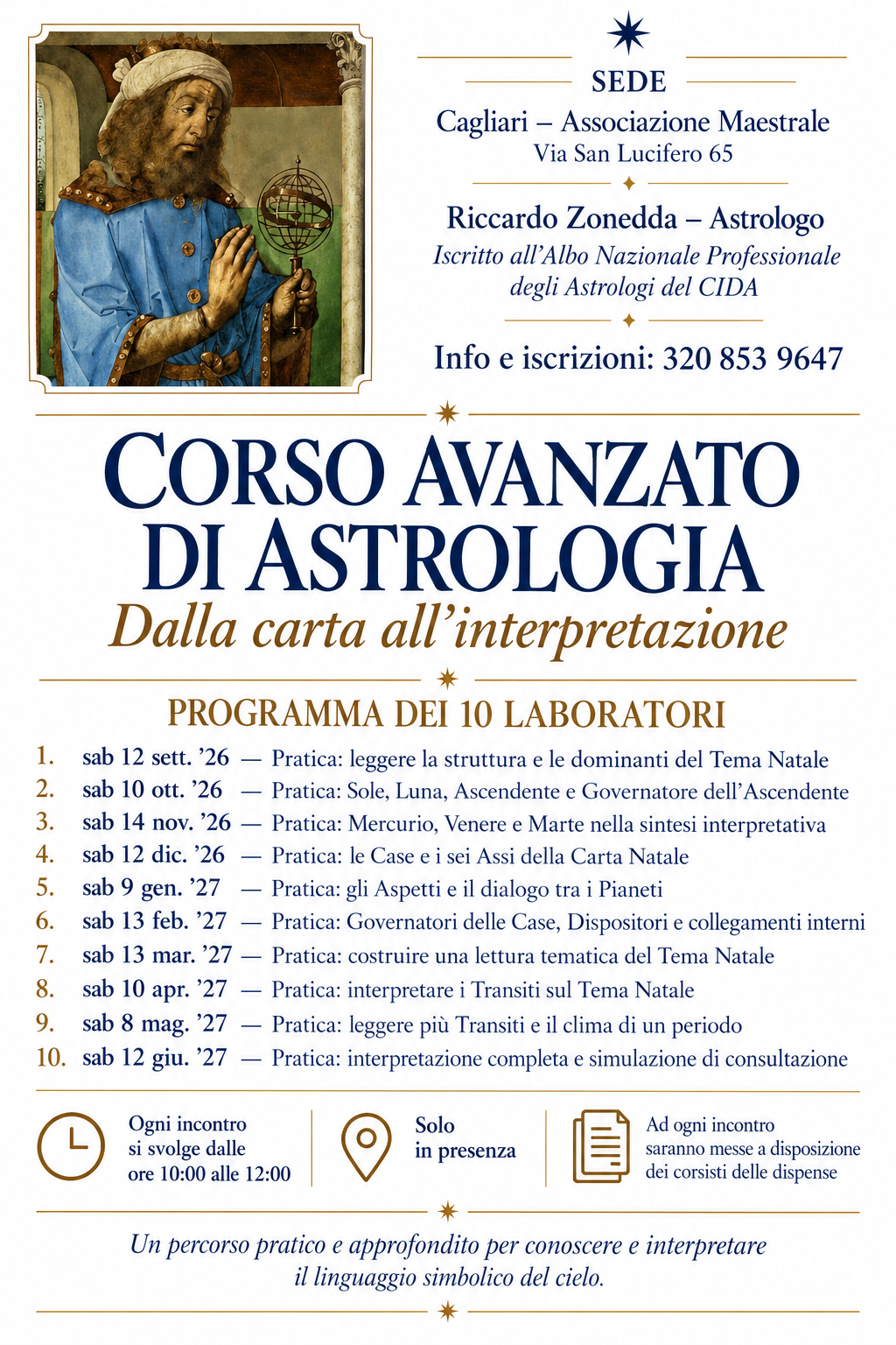 Astrologia Corso avanzato locandina